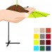 Best Choice Products 10ft Solar LED Patio Offset Umbrella w/ Easy Tilt Adjustment - Light Green   